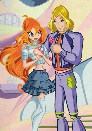 winx_club_bloom_172.jpg - Главная фея девочек Блум, со своим лучшим другом и парнем рыцарем Скаем